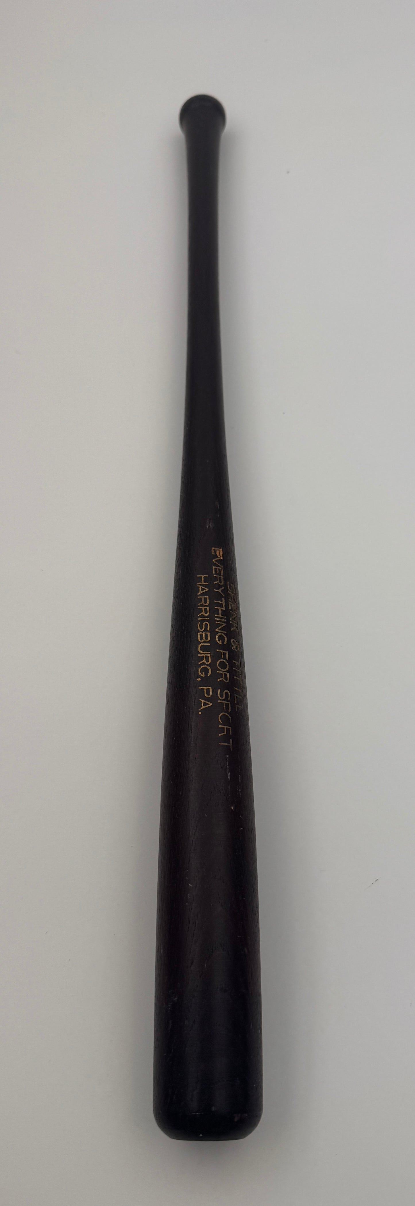 Vintage Baseball Advertising Bat Shenk and Tittle Harrisburg PA.