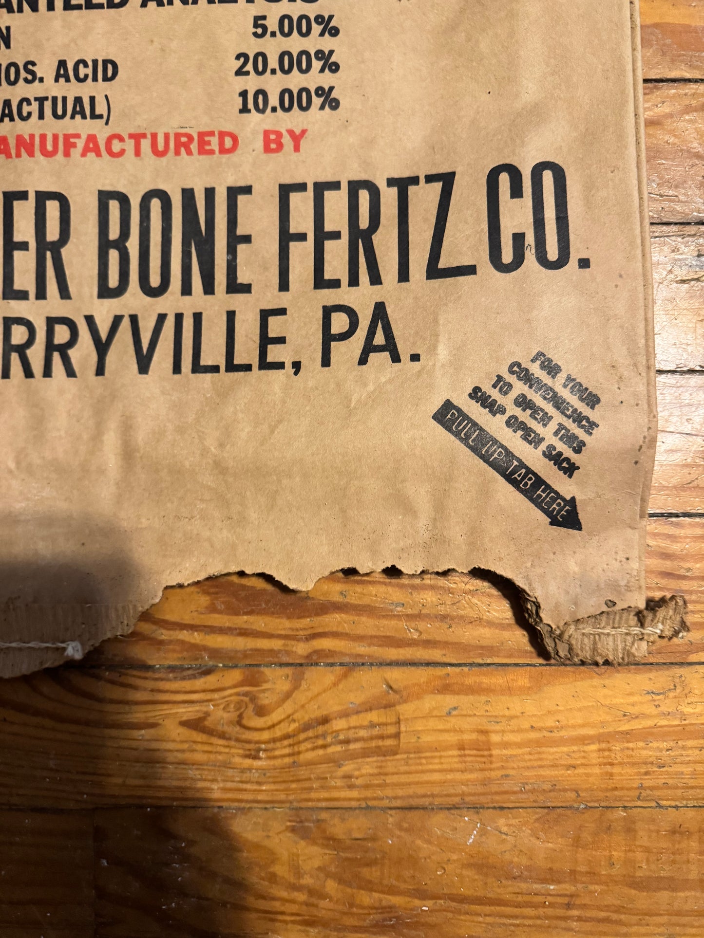 Vintage Feed Sack Paper Conestoga Brand Native American Logo