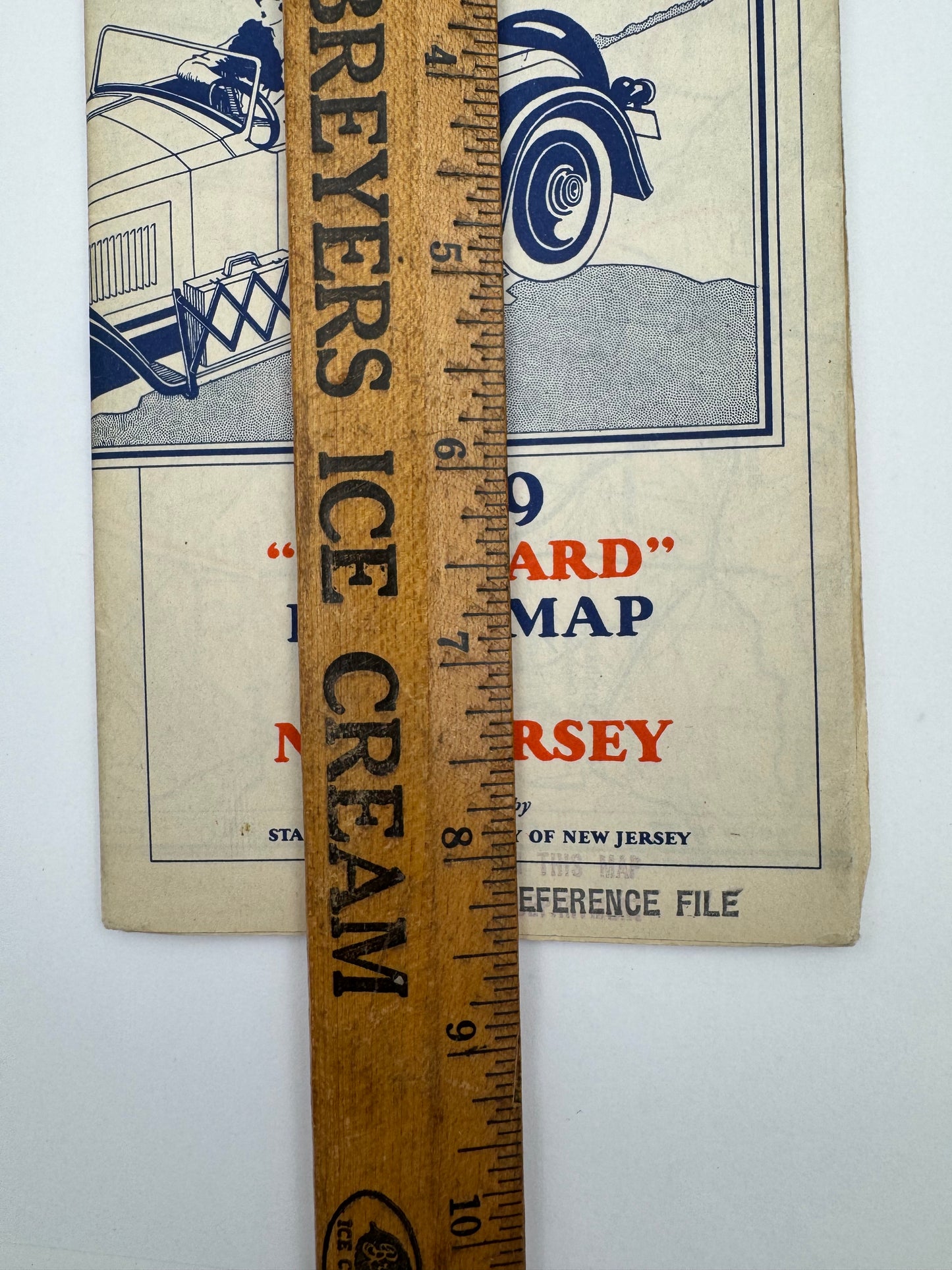 Vintage Road Map Standard Oil NJ 1929 Mint