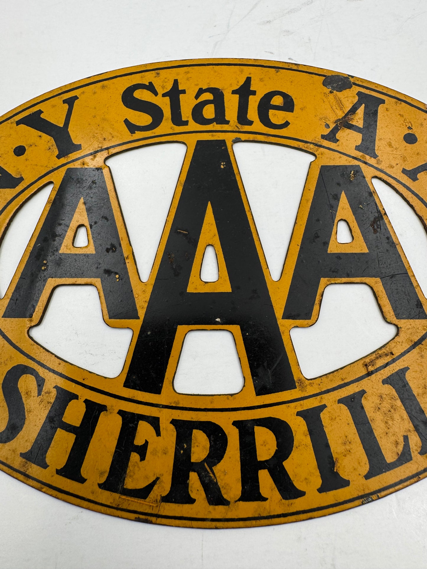 Vintage License Plate Topper Sherrill NY 1929