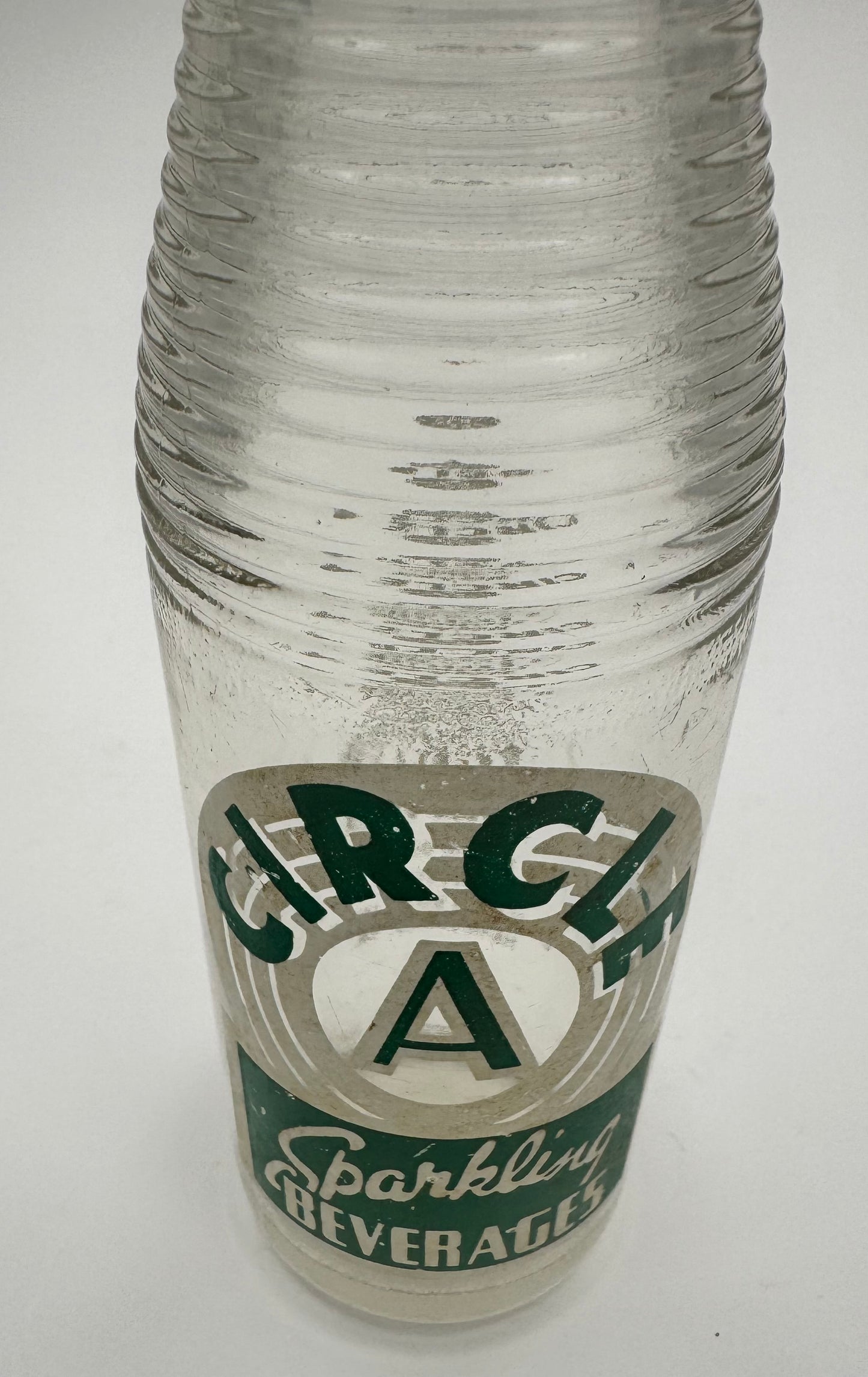 Vintage ACL Circle A Soda Bottle 9 Ounce
