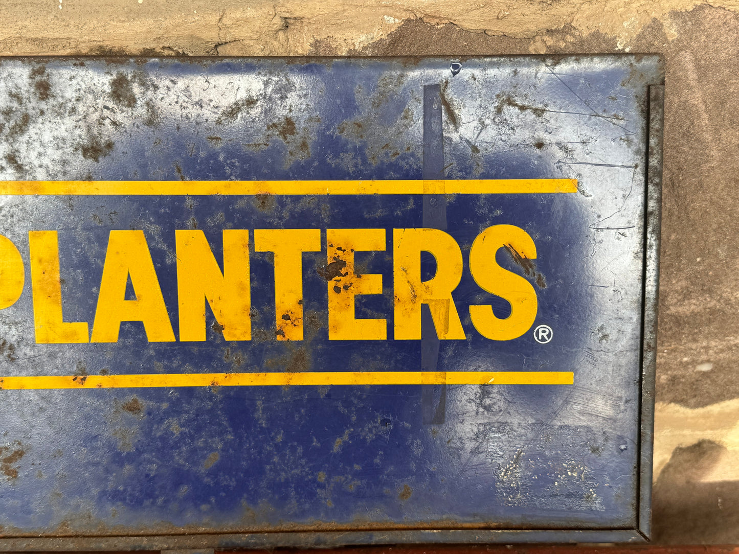 Vintage Planters Peanuts Sign Metal