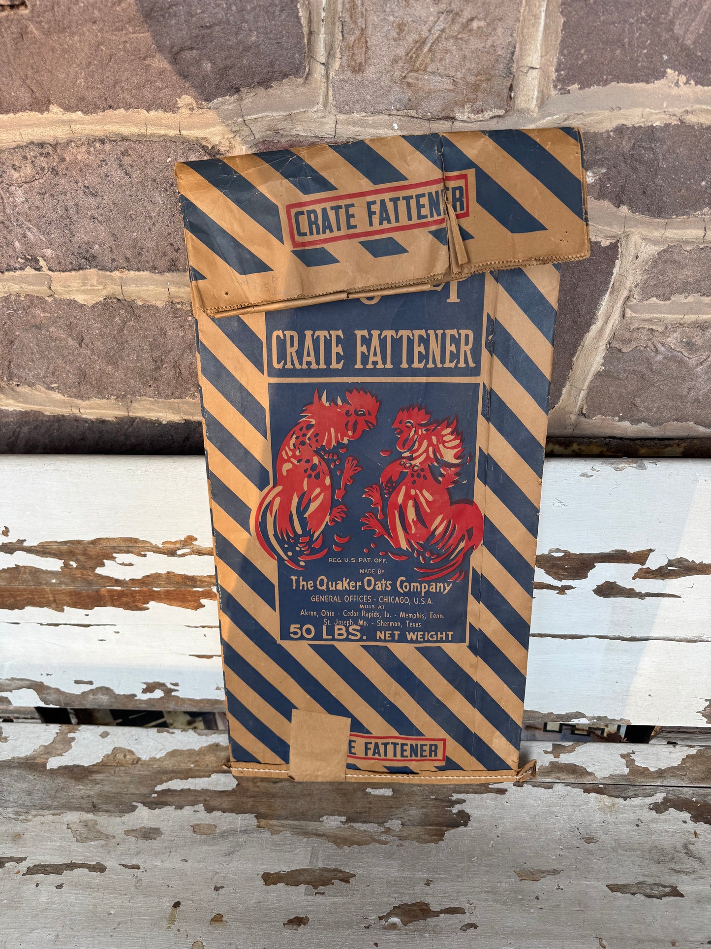 Vintage Ful O Pep Feed Bag Quaker Oats