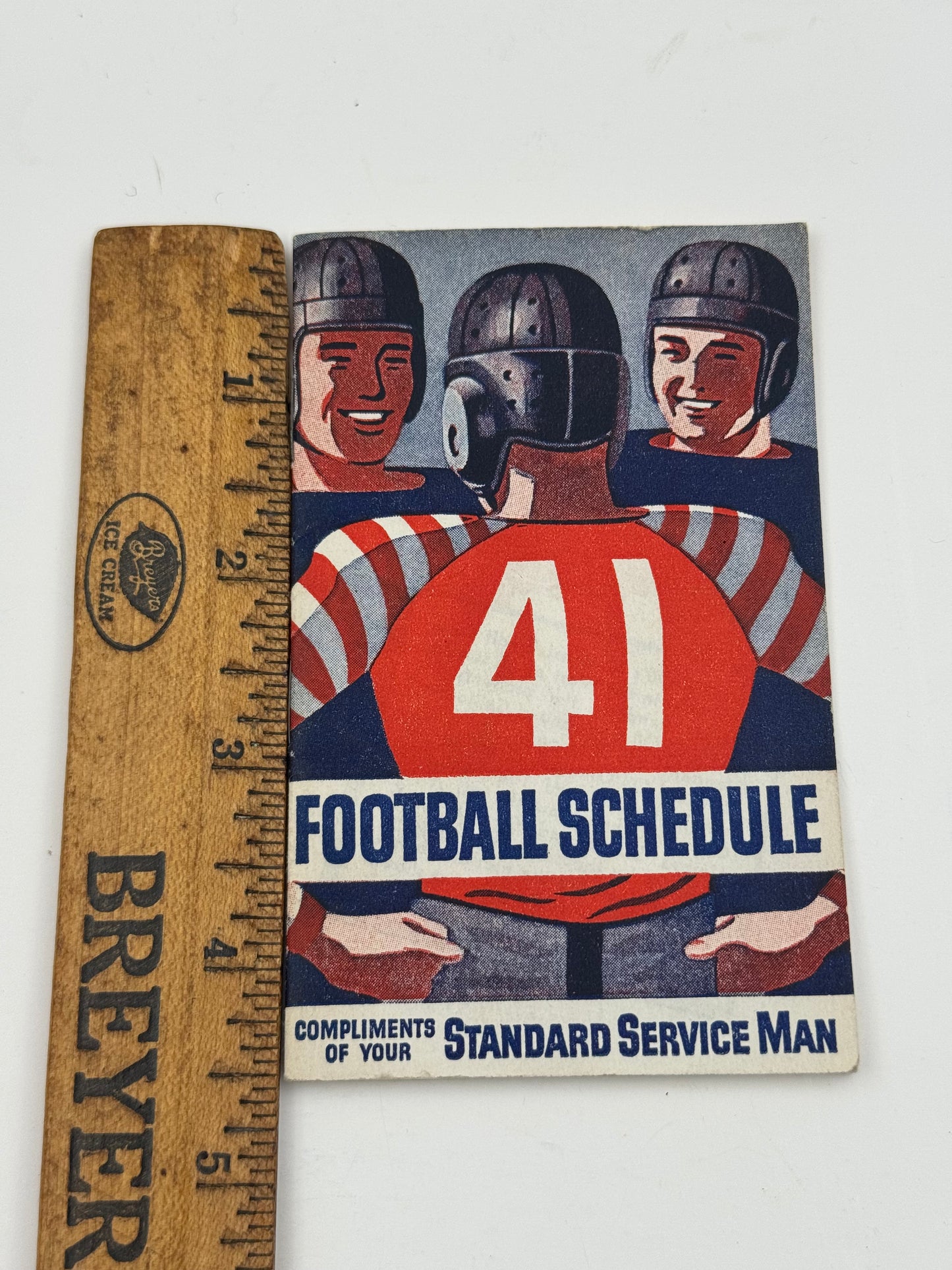 Vintage Standard Oil Football Schedule 1941 College Minty