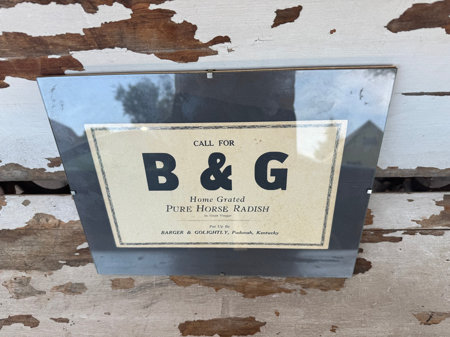 Vintage Sign Pure Horse Radish Broadside Ad