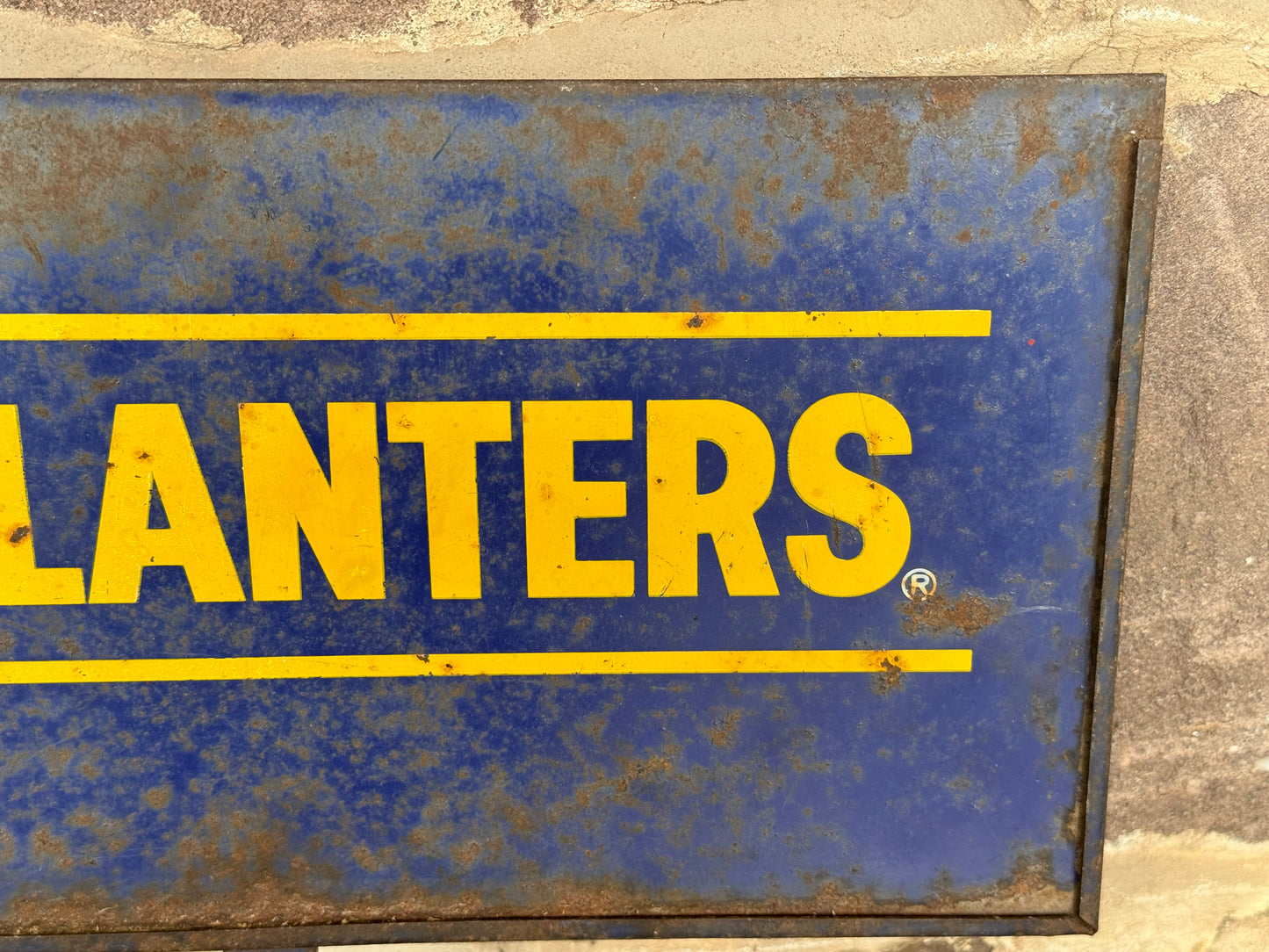 Vintage Planters Peanuts Sign Metal