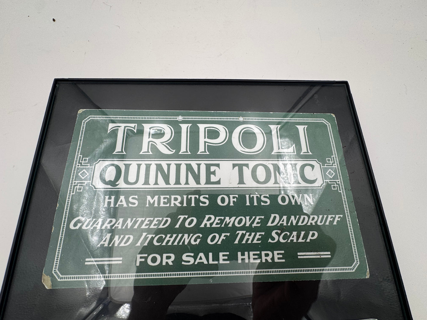 Vintage Barbershop Signs Tripoli Cardstock Framed