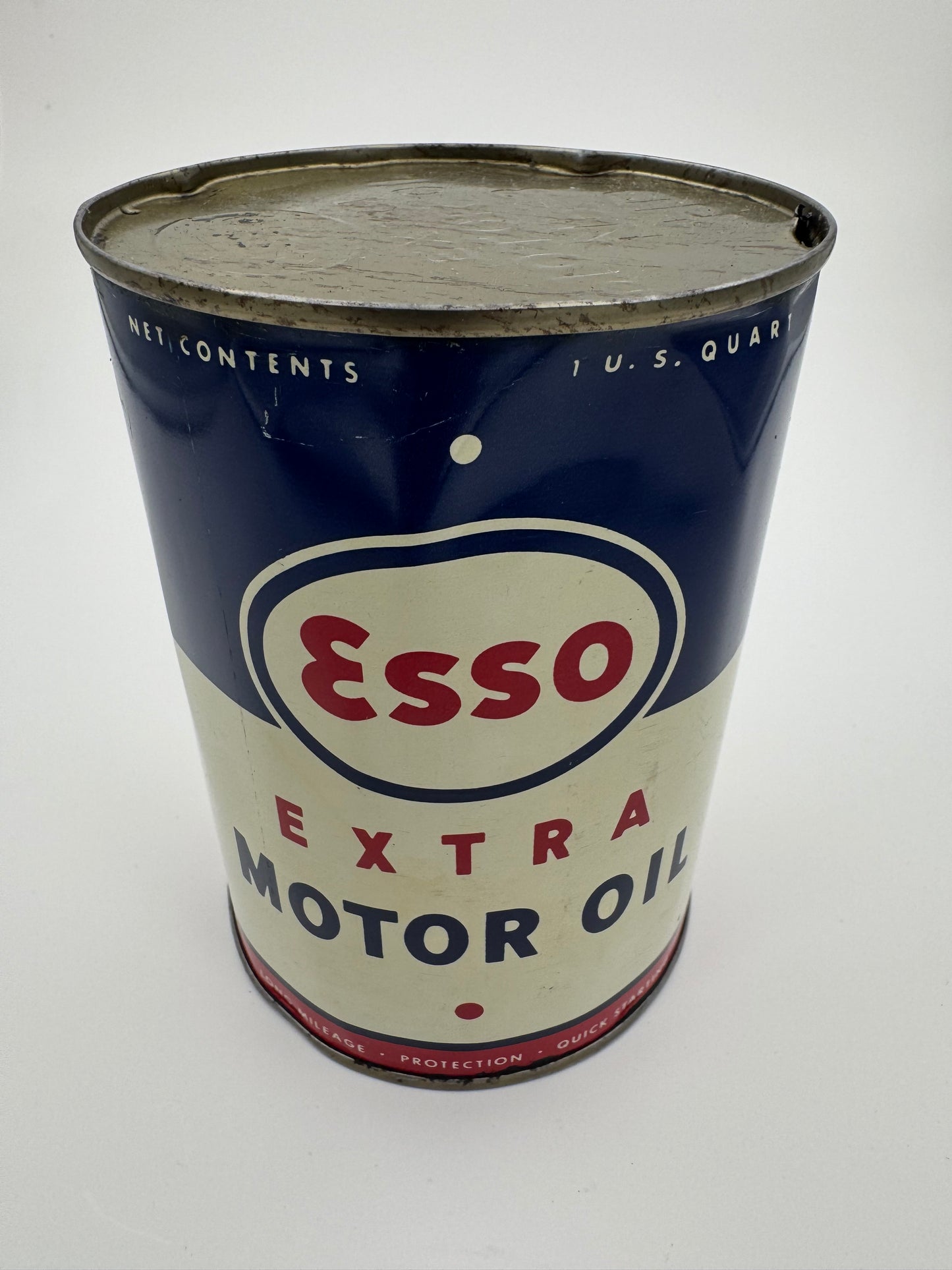 Vintage Esso Oil Can No 3 Empty Clean