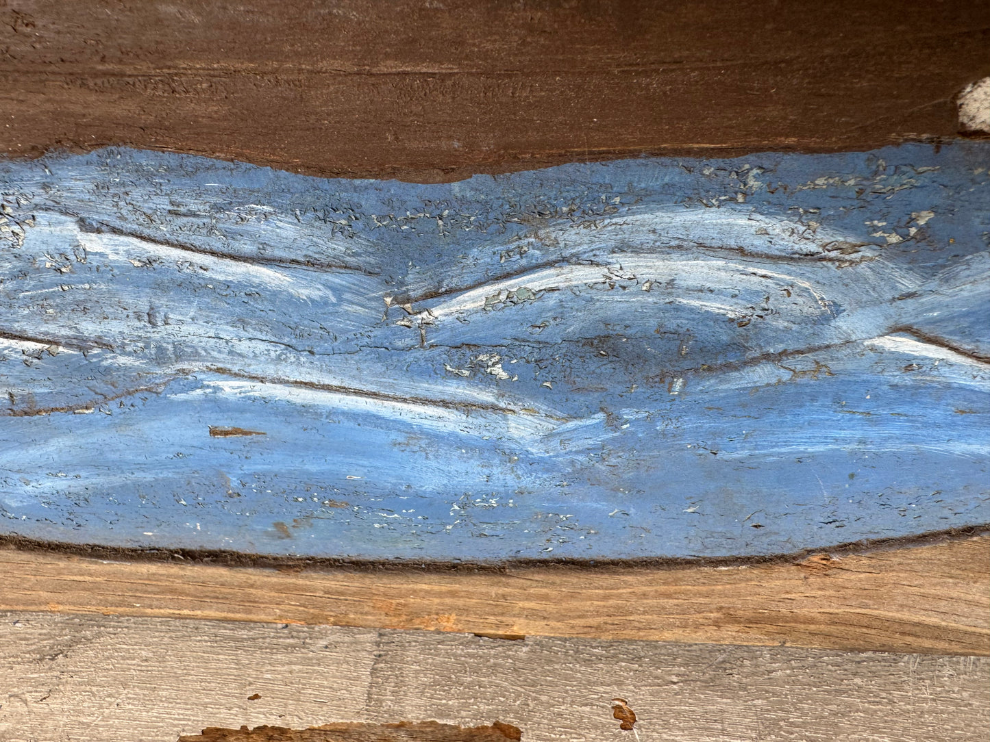 Vintage Ship Art Chiseled Wood Artwork