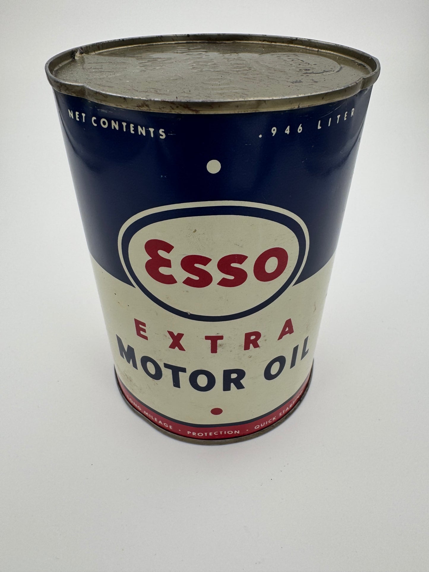 Vintage Esso Oil Can No 3 Empty Clean