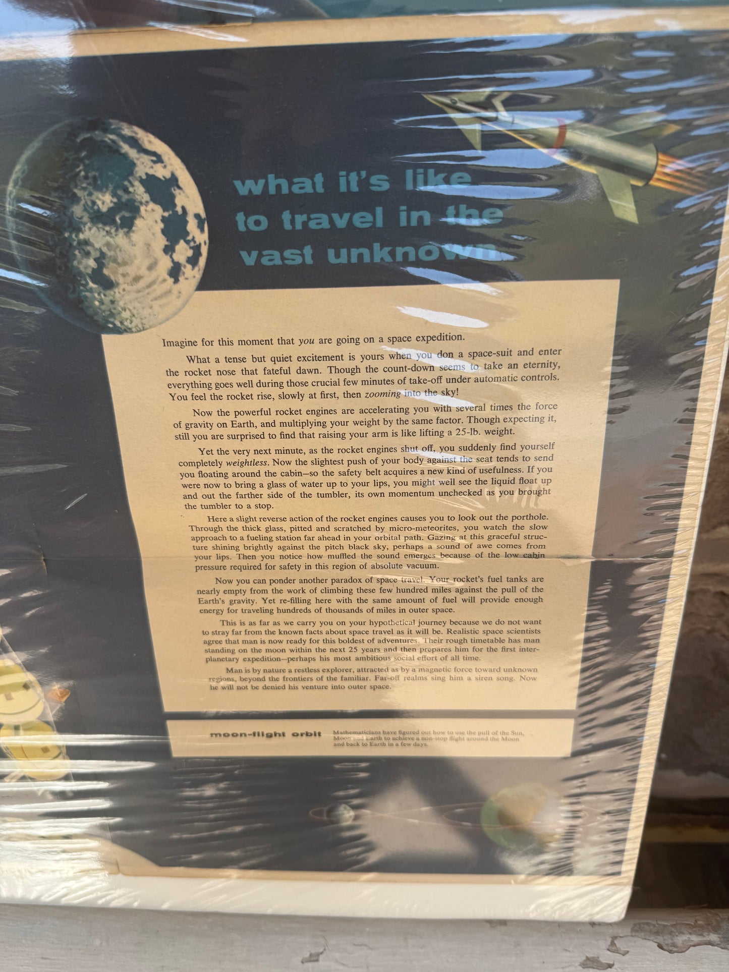 Vintage Amoco Space Mysteries Venture Into Space Road Map