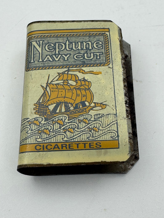 Vintage Neptune Navy Cut Match Box Safe