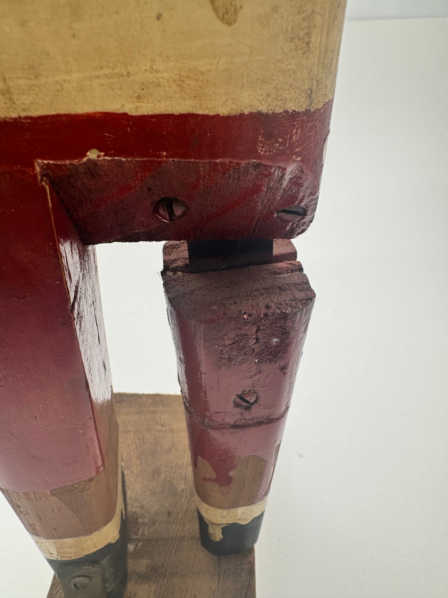 Antique Toy Hand Made Football Player Kicker #29