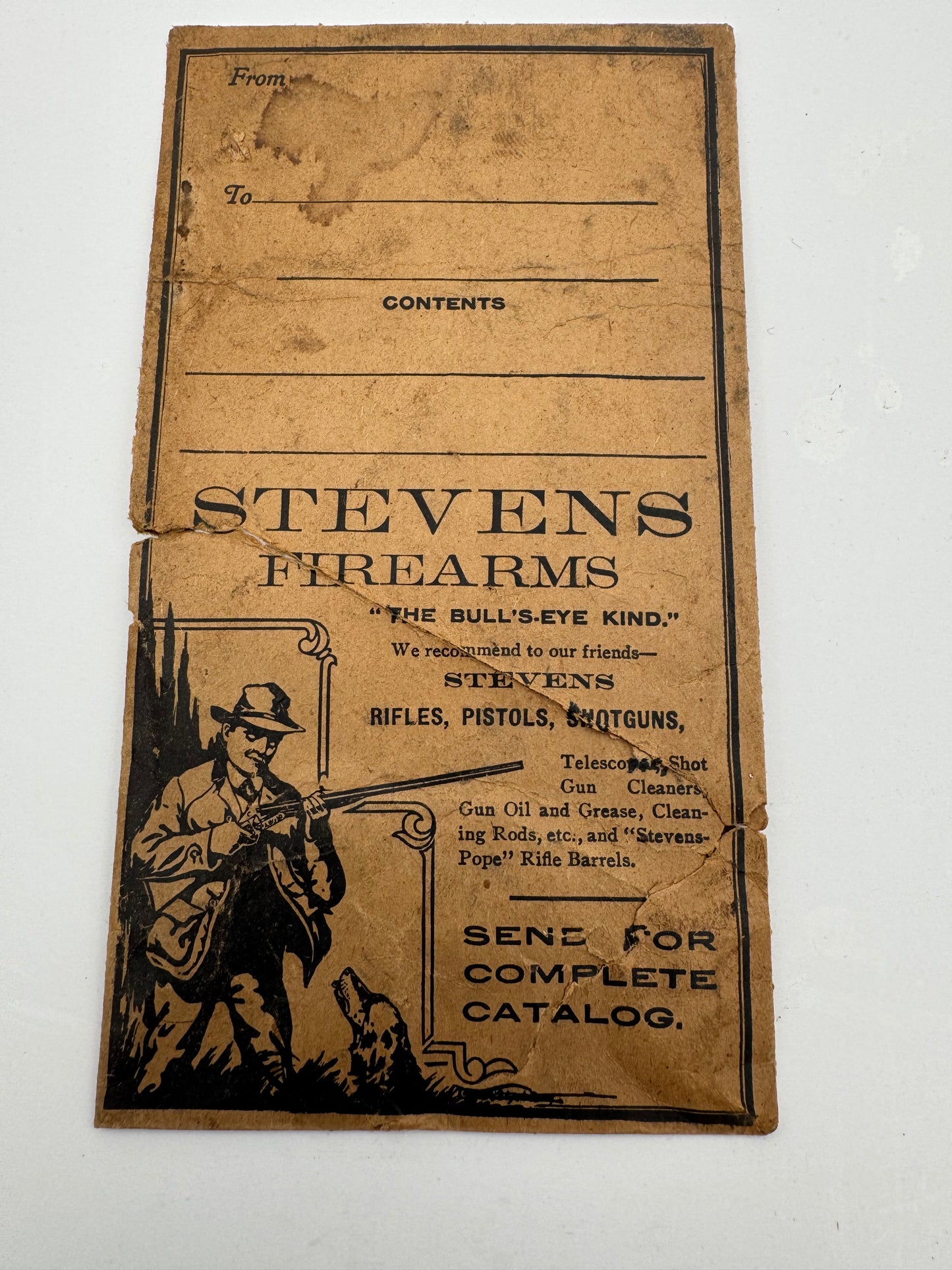 Vintage Steven’s Firearms Envelope 1900s