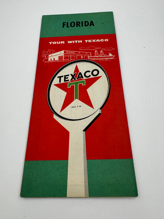 Vintage Texaco Roadmap Florida 1940s