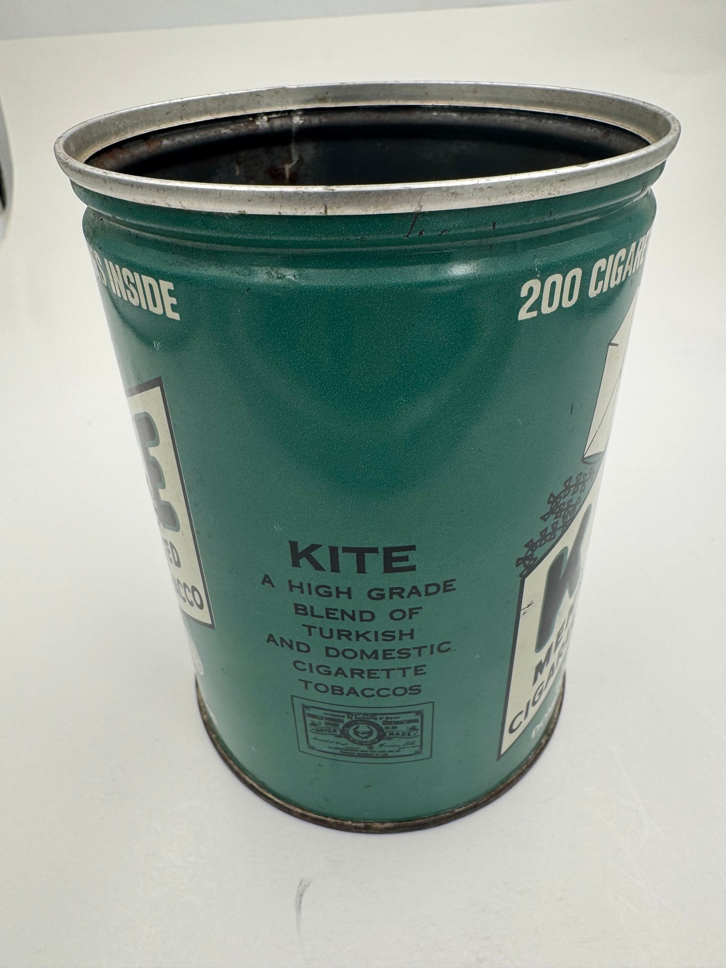 Vintage Kite Tobacco Can No Lid