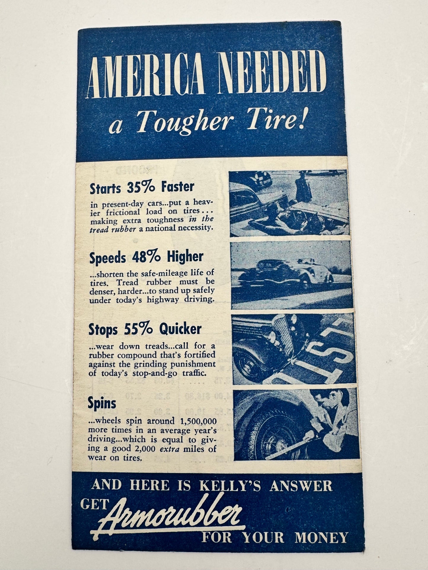 Vintage Tire Advertising Lot Lee Kelly Firestone NOS