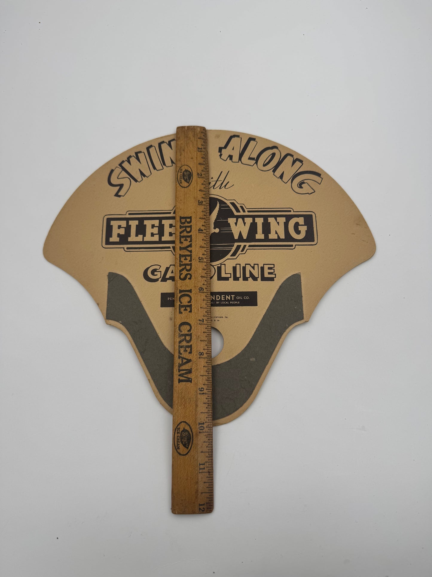Vintage Fleet Wing Advertising Fan 1930s