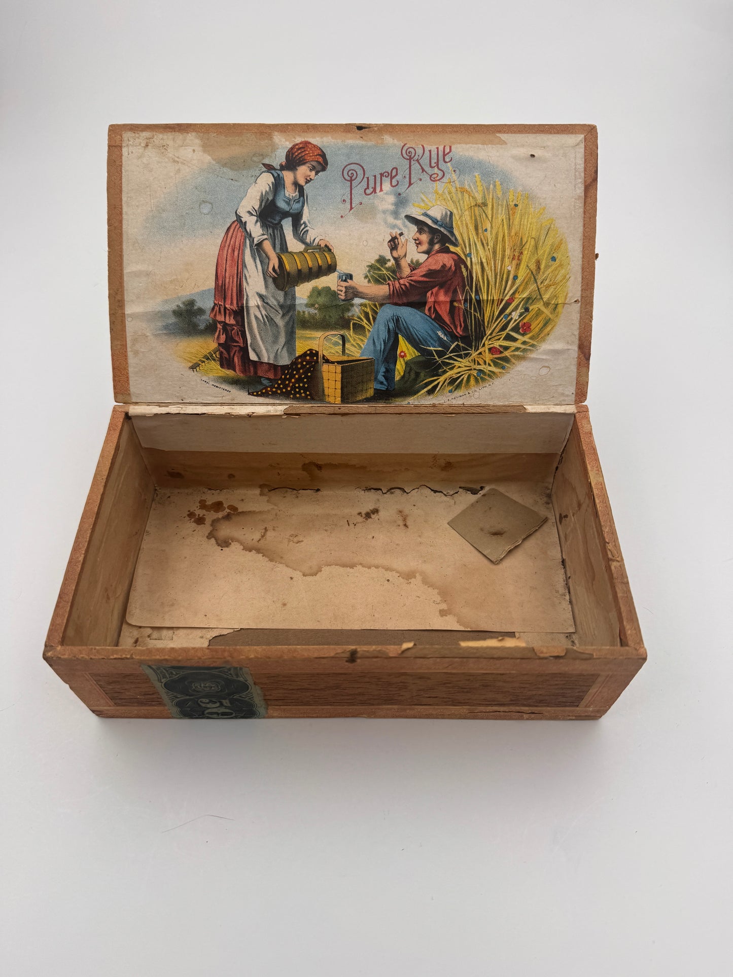 Vintage Cigar Box Pure Rye