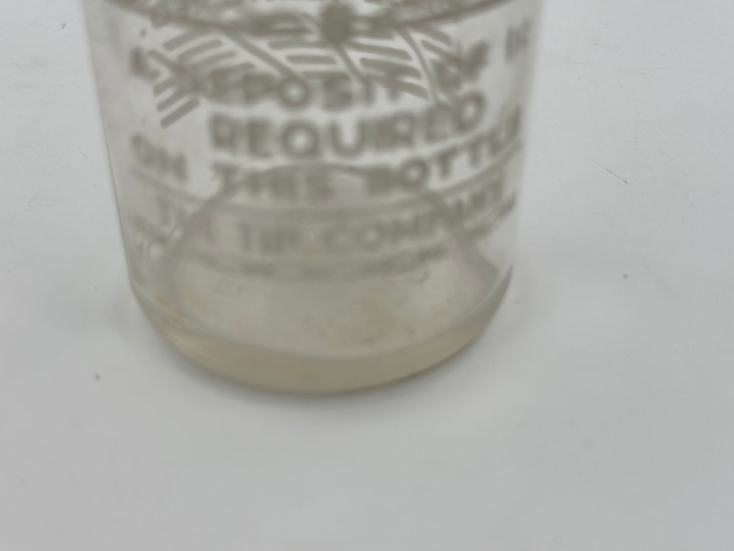 Vintage Tip Soda Bottle ACL 1 Cent Deposit