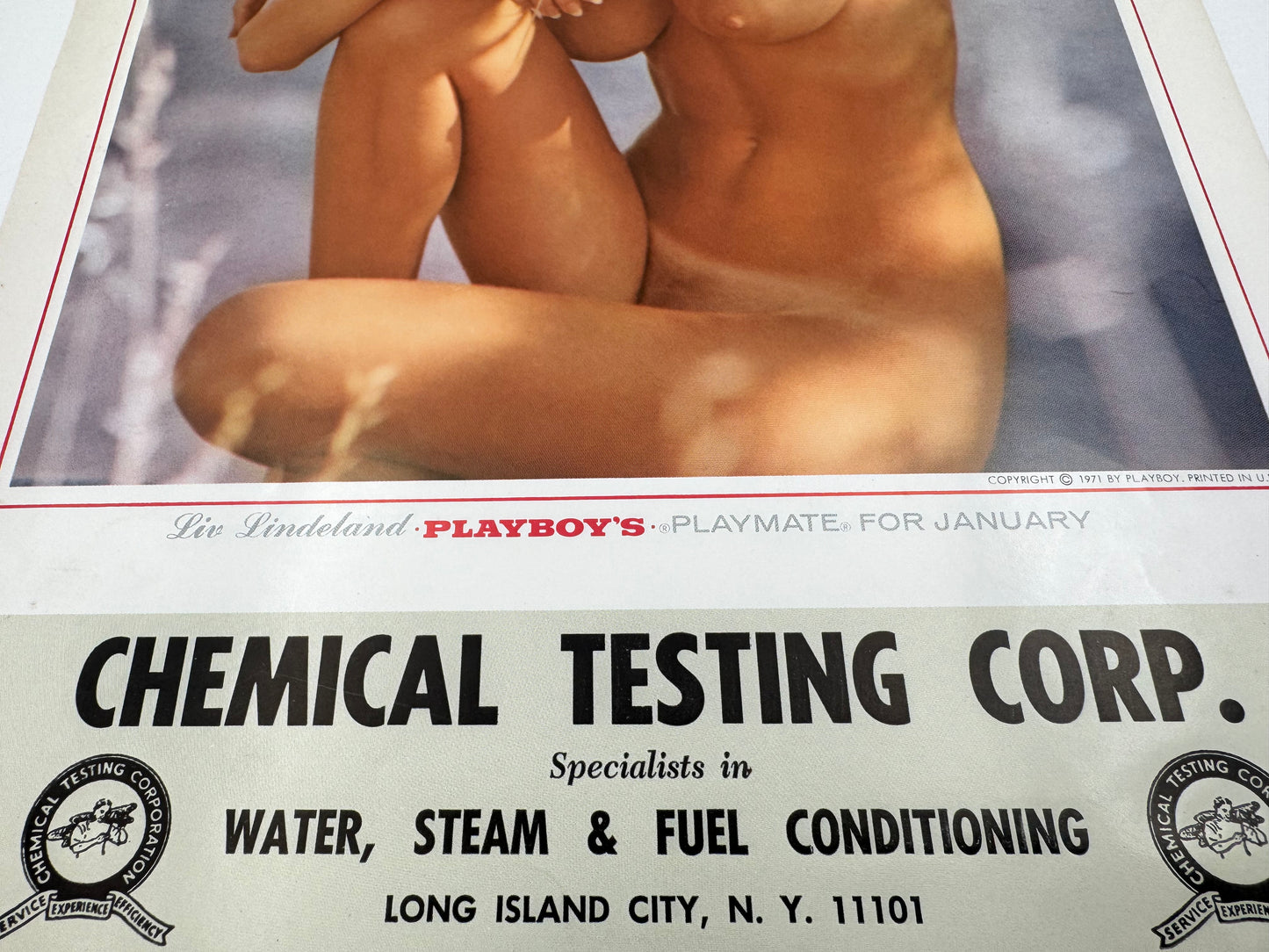 Vintage Pin Up Calendar Playboy Bunnies 1973 NOS
