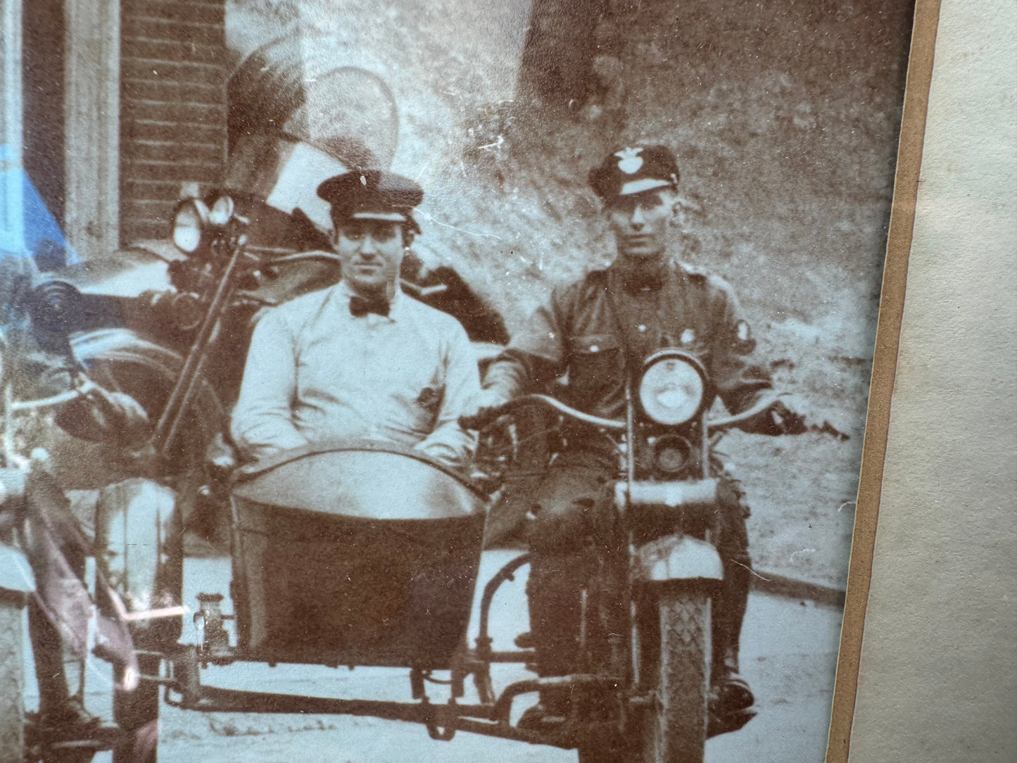 Vintage Harley Davidson Photo Framed Authentic