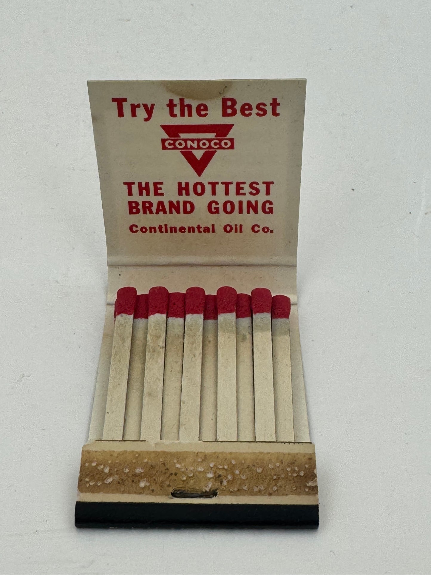Vintage Conoco Matchbook Never Struck 1930s NOS