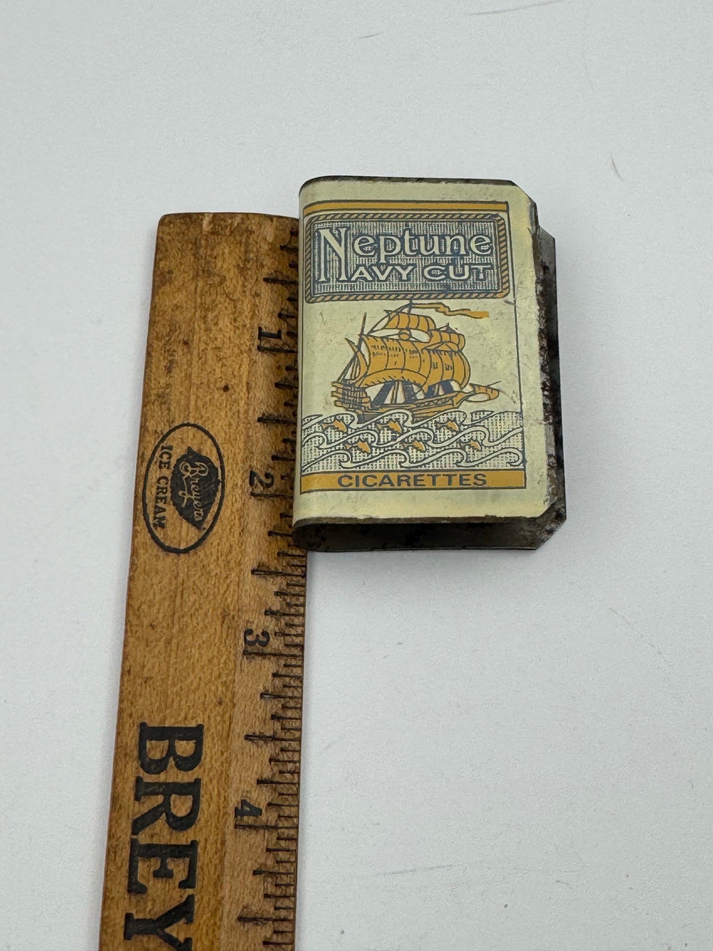 Vintage Neptune Navy Cut Match Box Safe