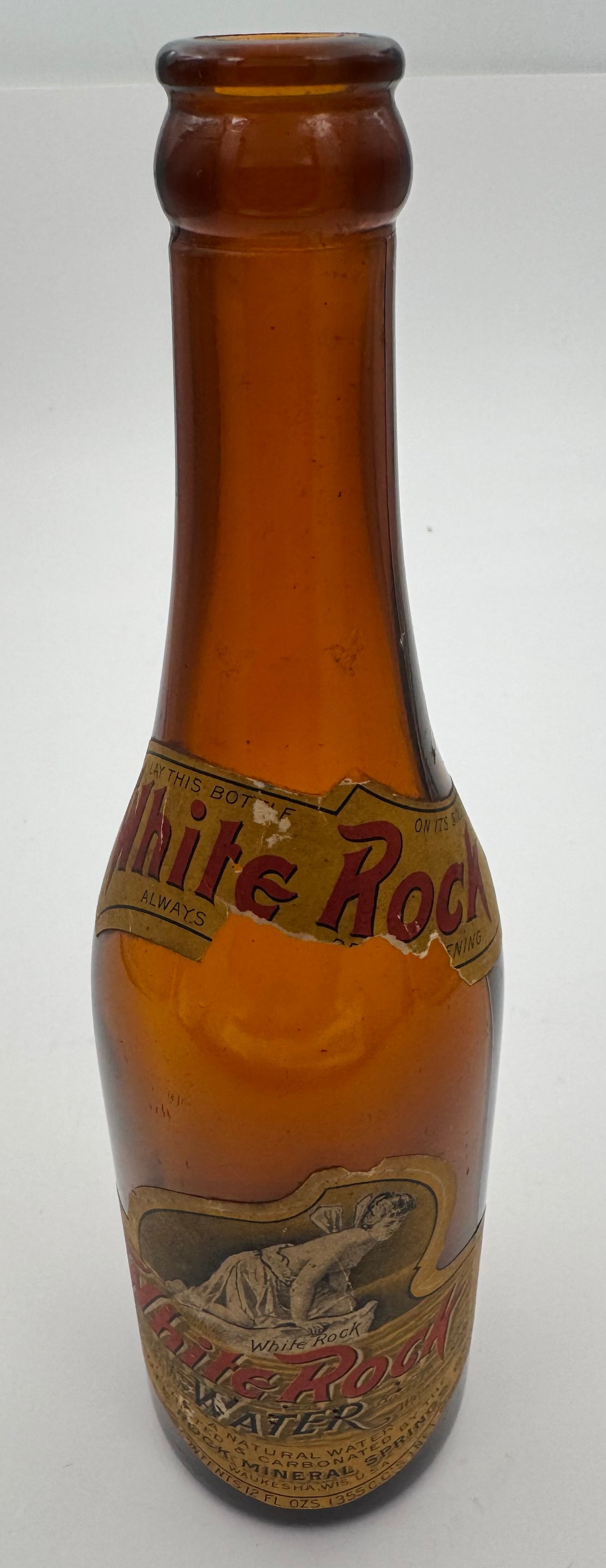 Vintage White Rock Soda Bottle Paper Label
