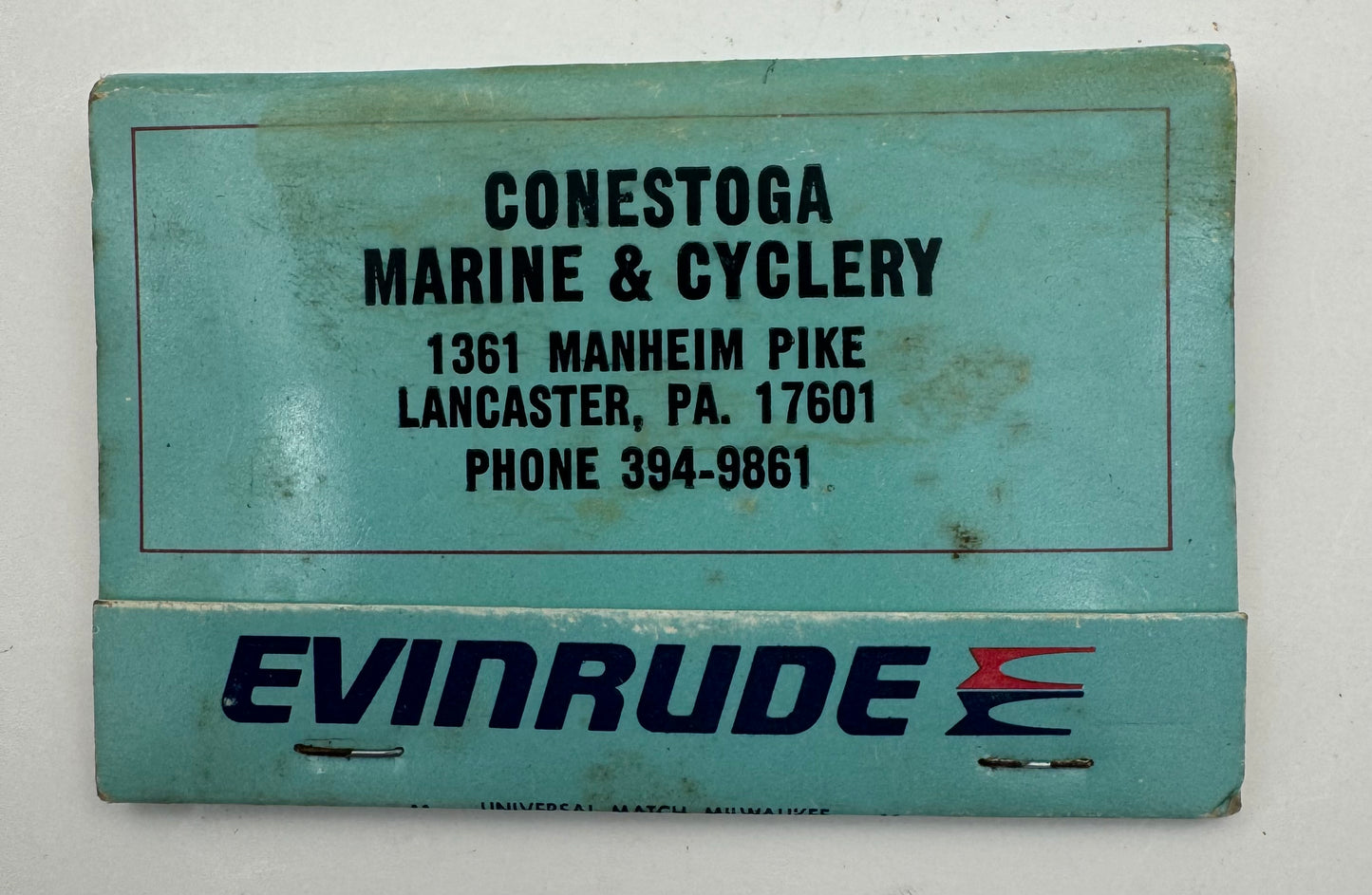 Vintage Evinrude Boats Matchbook Full Unstruck
