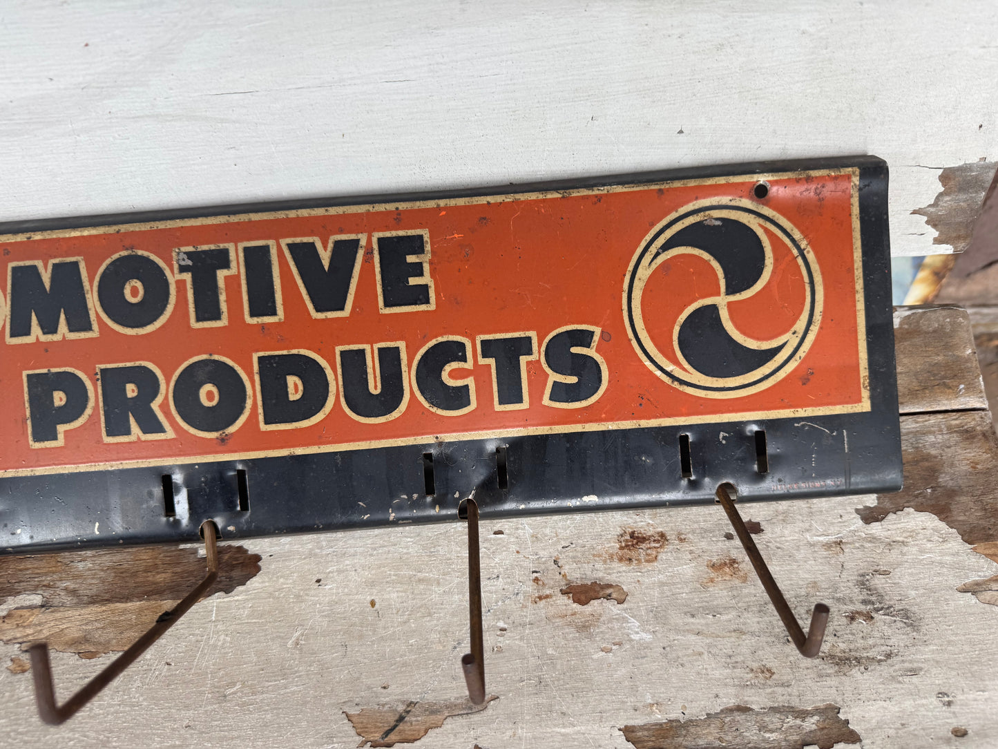 Vintage Sign Grey Rock Belts Holder