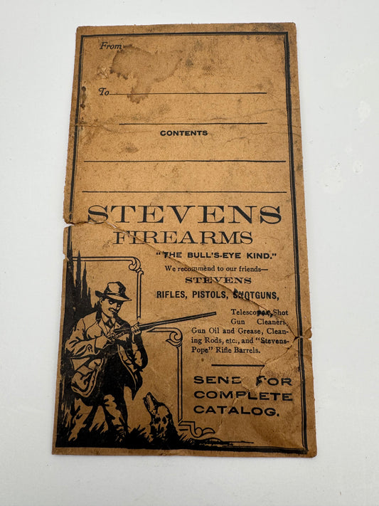 Vintage Steven’s Firearms Envelope 1900s