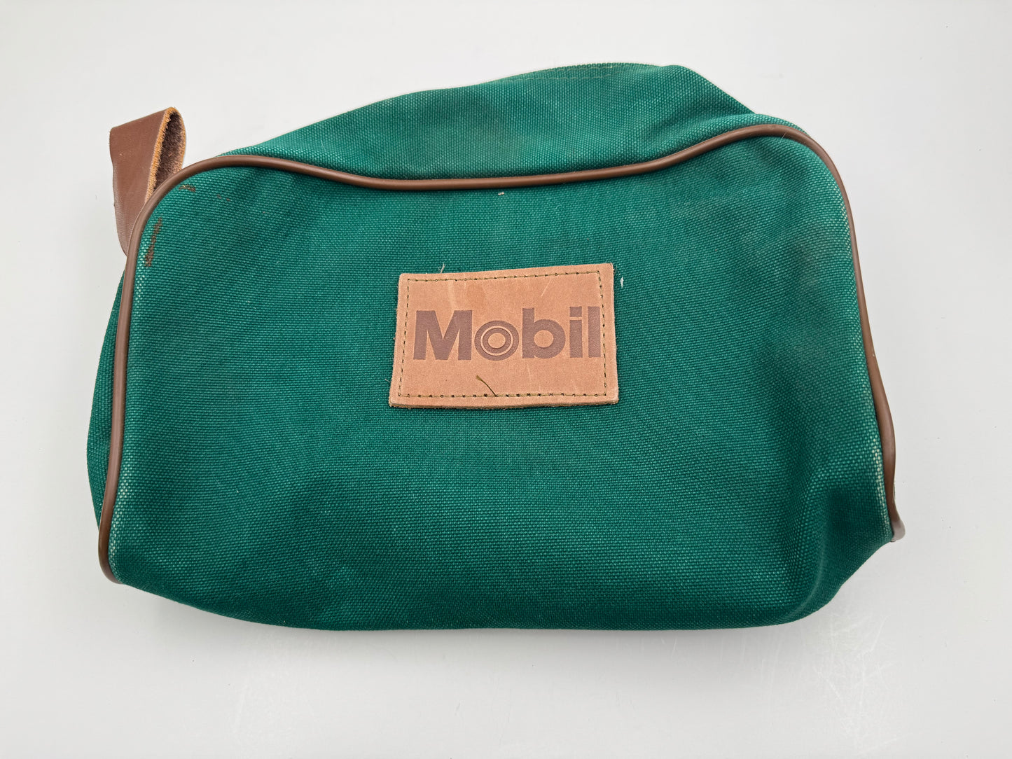 Vintage Mobil Oil Bank Bag And Coin Purse
