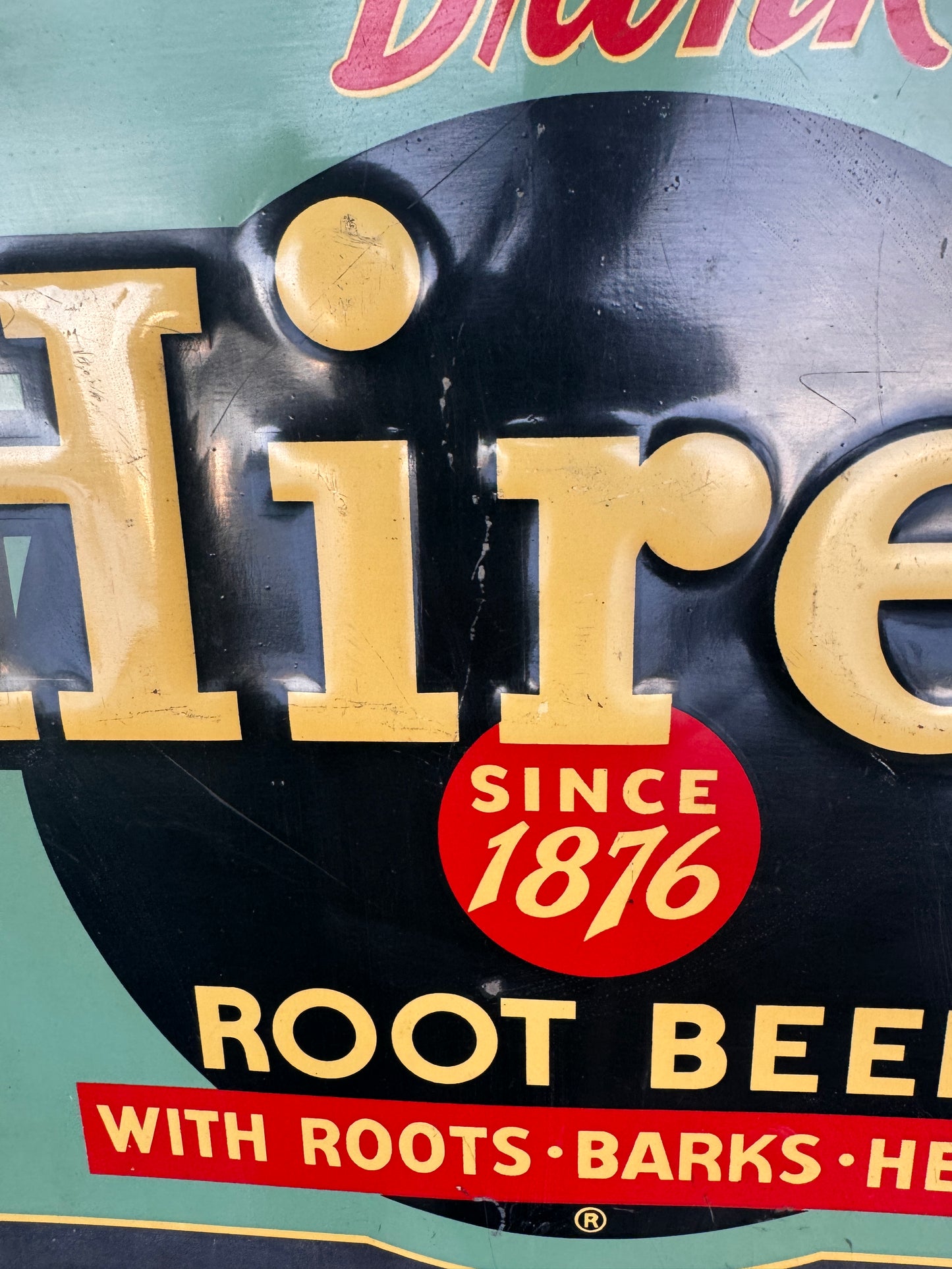 Vintage Hires Root Beer Menu Board