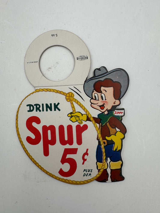 Vintage Spur Soda Bottle Topper 1966 NOS