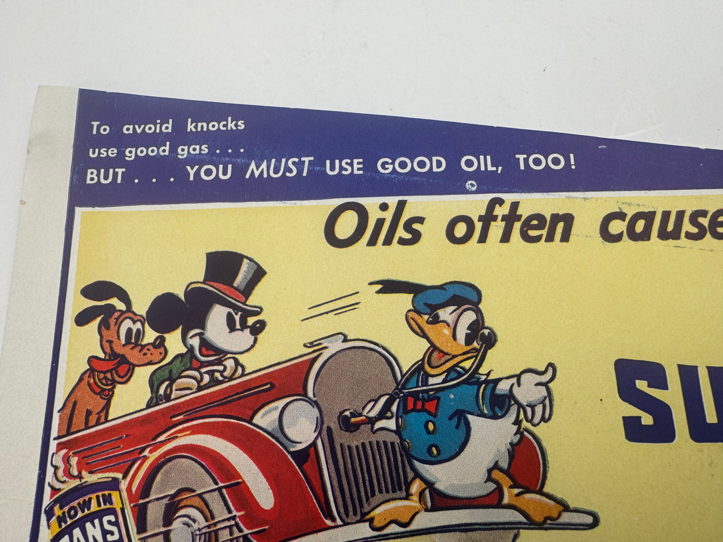 Vintage Sunoco Oil Ink Blotter NOS