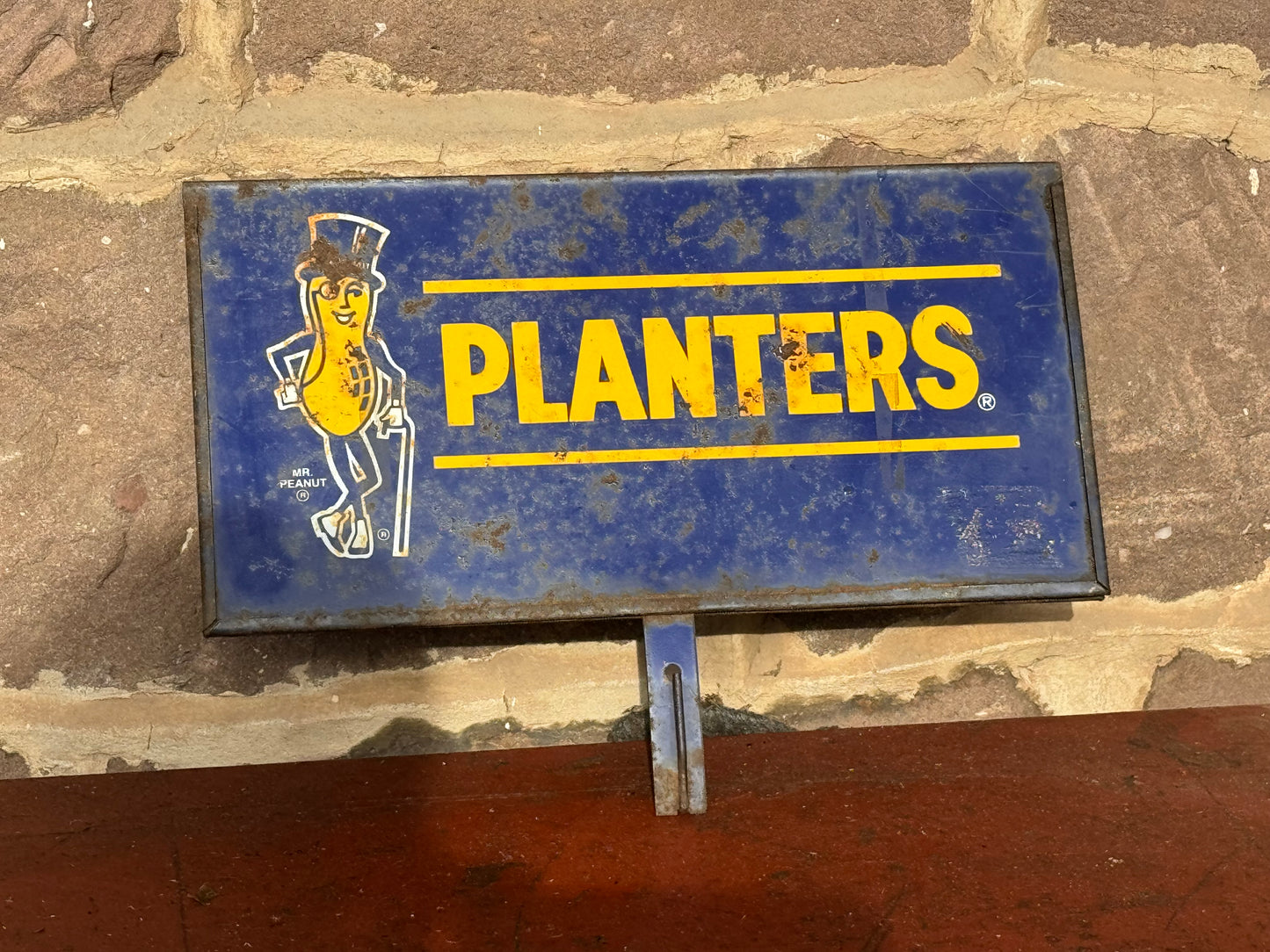 Vintage Planters Peanuts Sign Metal