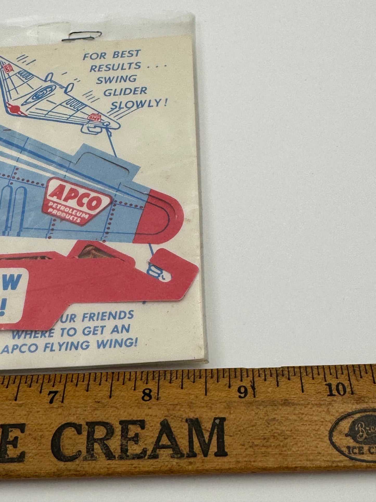 Vintage APCO Gasoline Flying Wing Toy NOS
