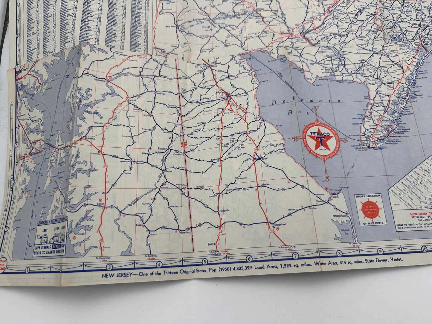 Vintage Roadmap Tour With Texaco 1953 NJ PA