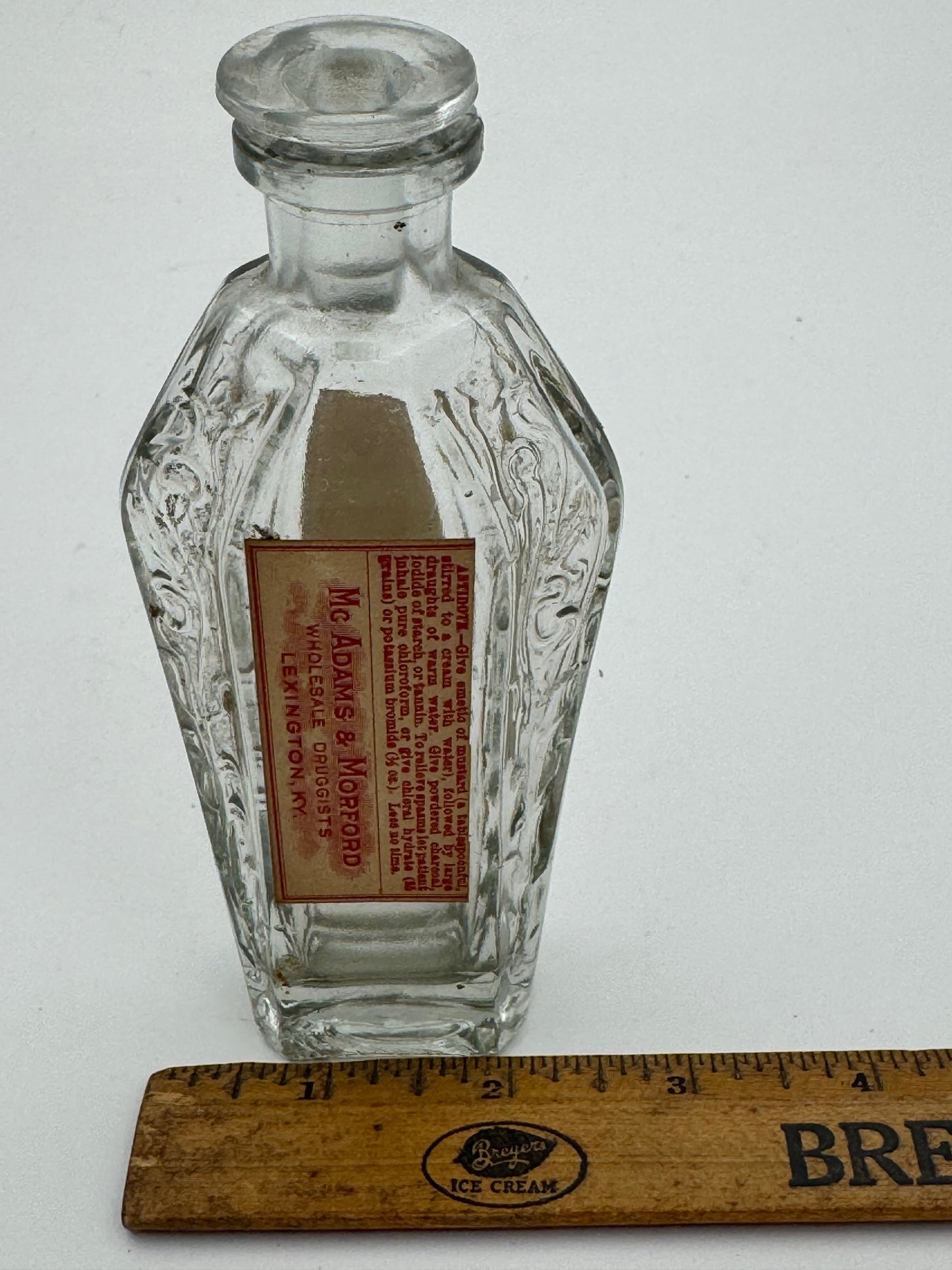 Vintage Perfume Bottle With Poison Labels