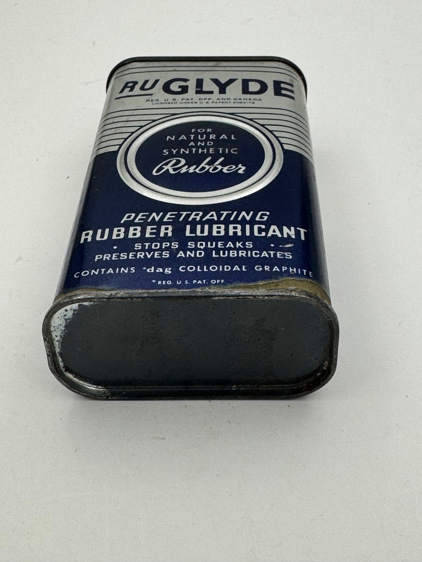 Vintage Oil Can R U Glyde Penetrating Lubricant Empty