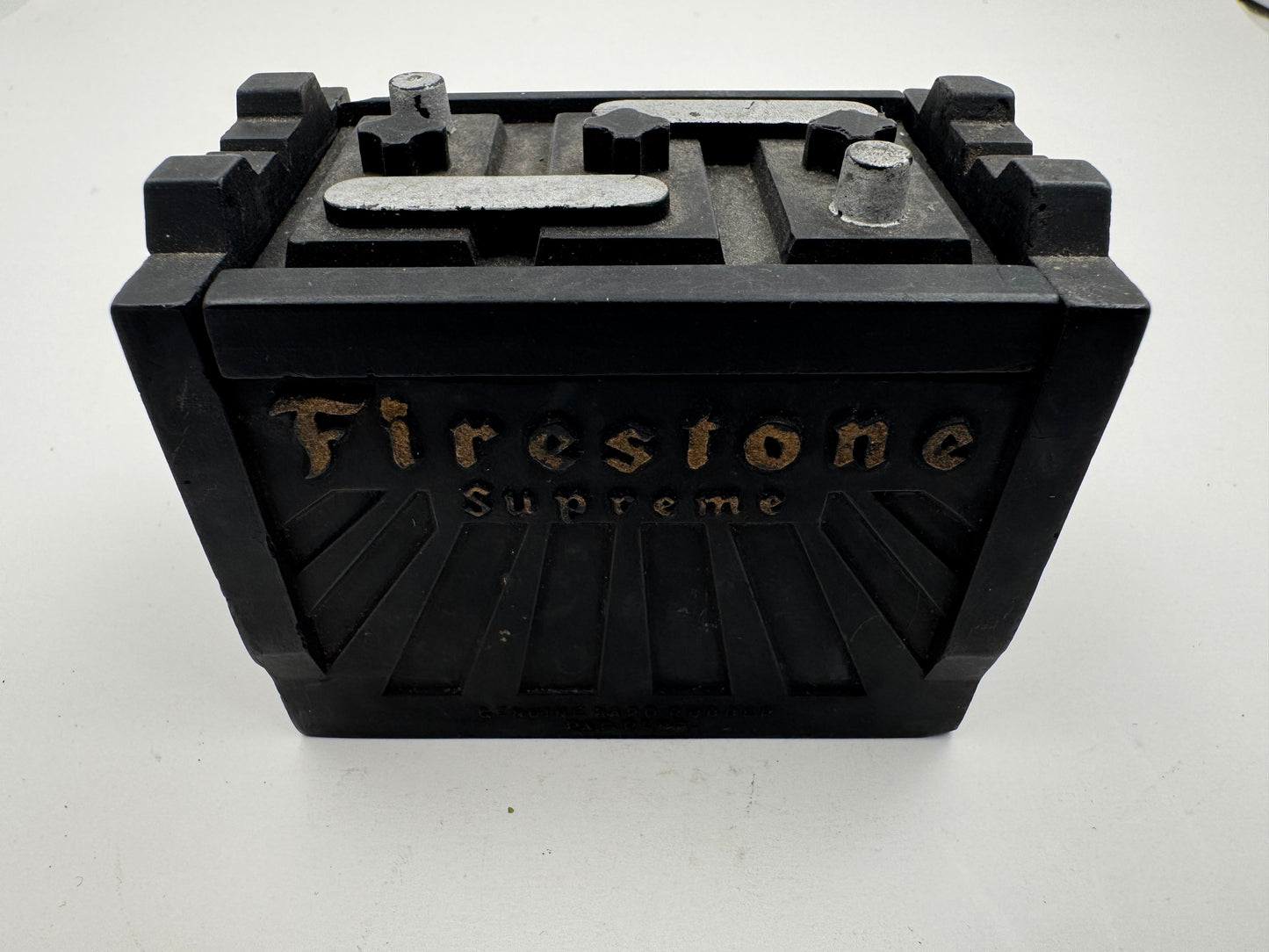 Vintage Firestone Battery Desk Top Piece