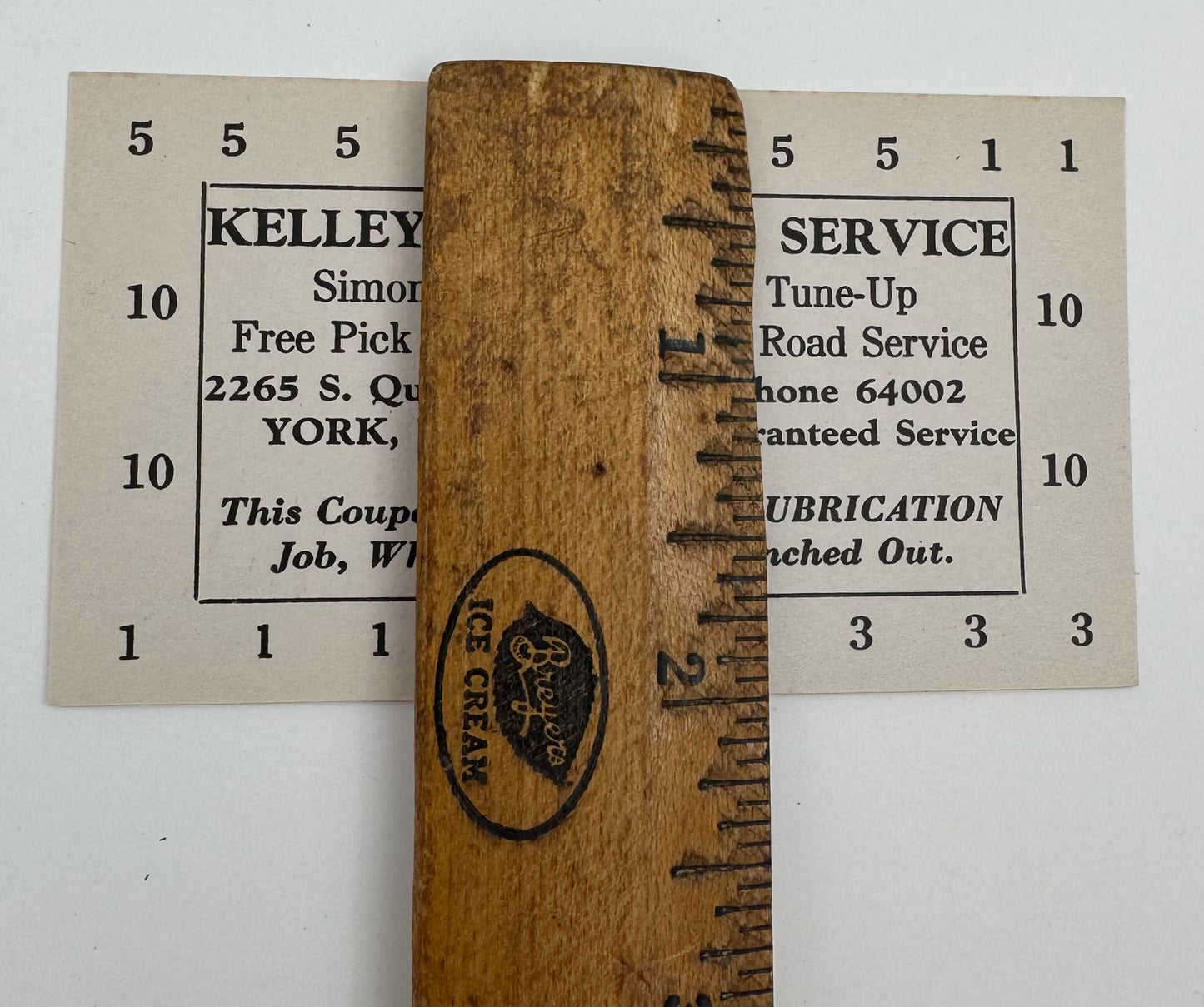 Vintage Texaco Service Coupons (2) Kelleys York PA NOS