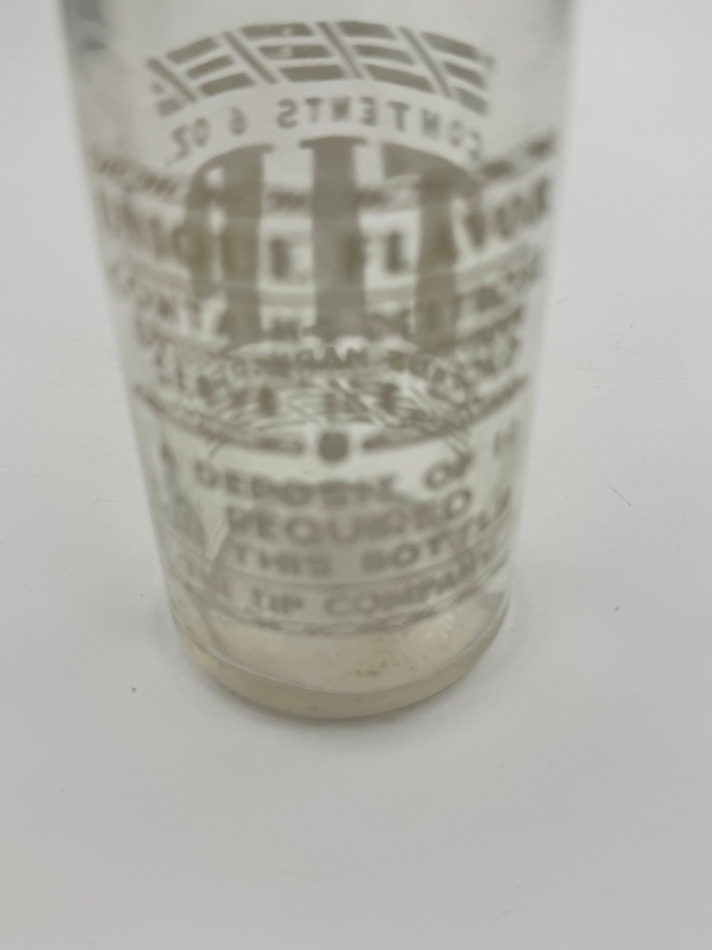 Vintage Tip Soda Bottle ACL 1 Cent Deposit