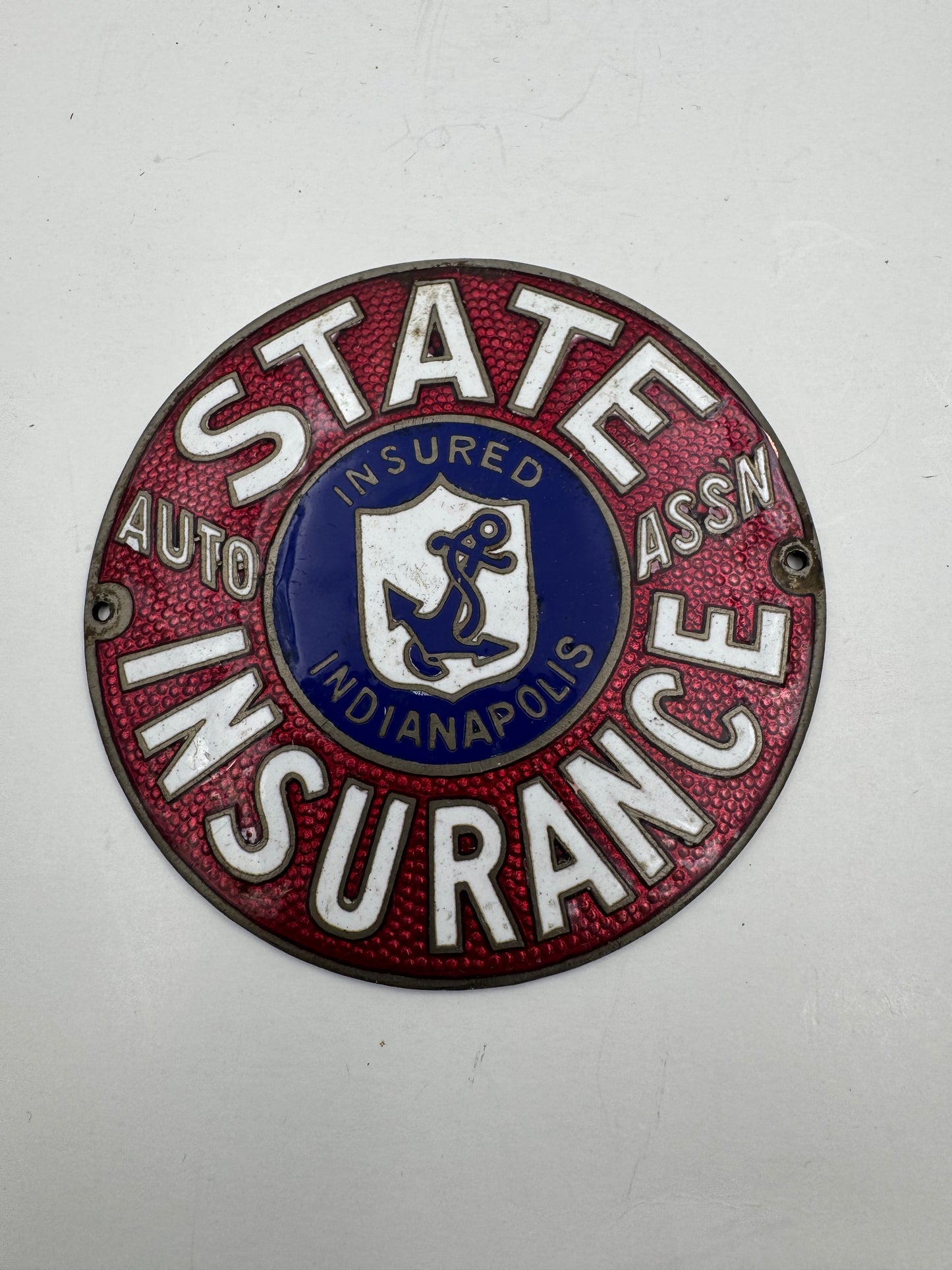 Vintage Indianapolis Indiana Insurance Badge