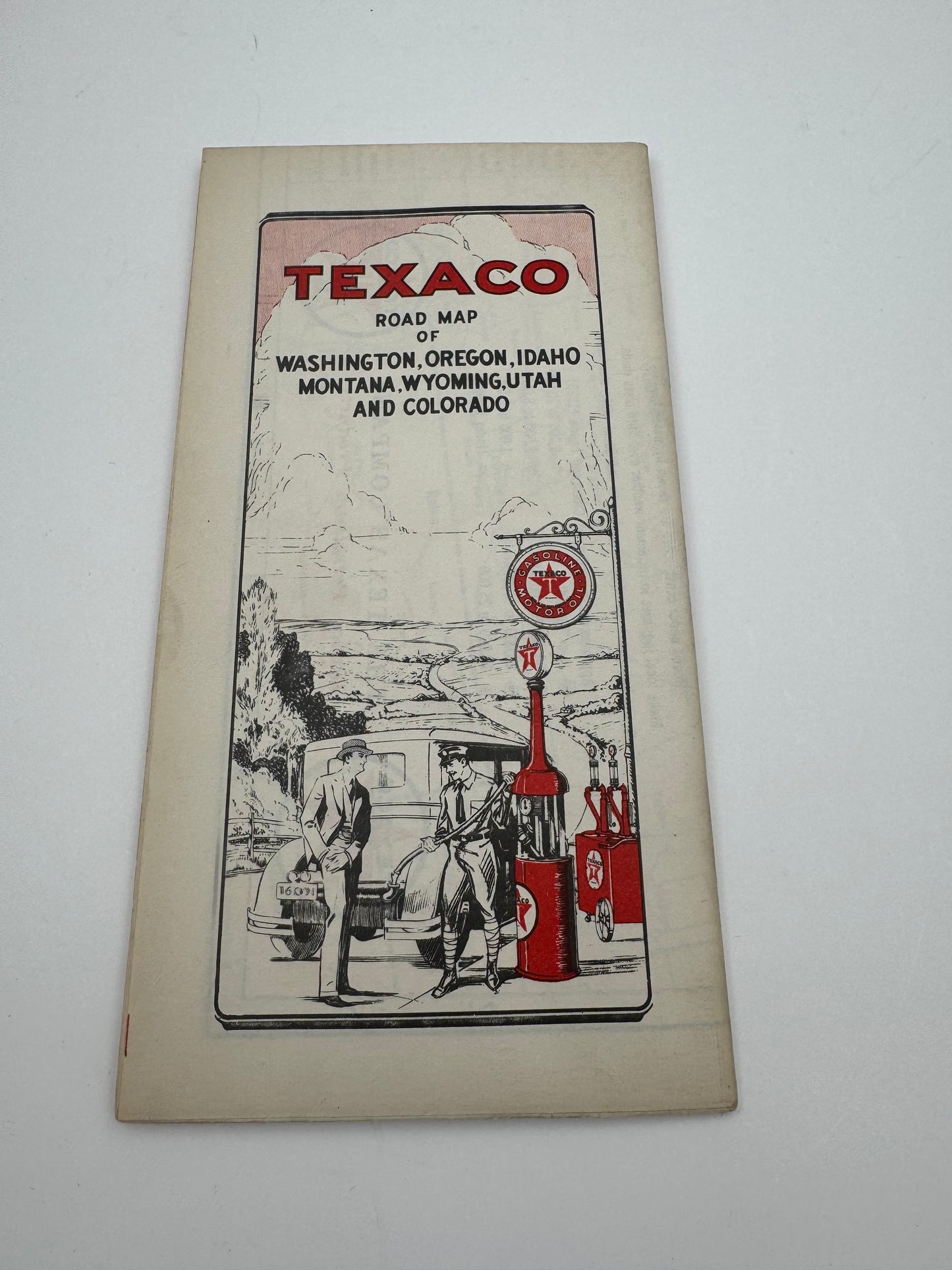 Vintage Roadmap Texaco WA ID CO