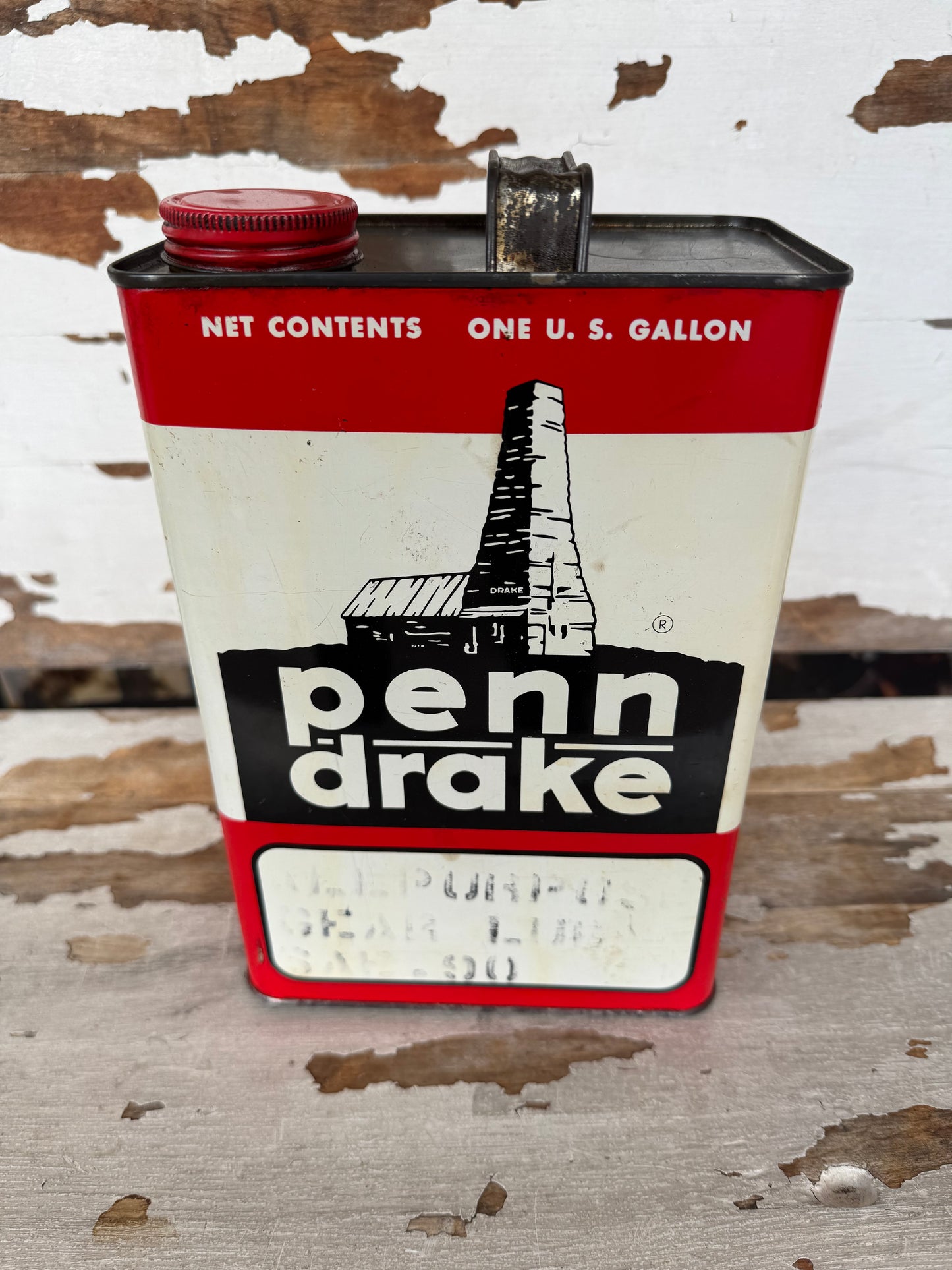 Vintage Penn Drake Can Gear Lube Minty