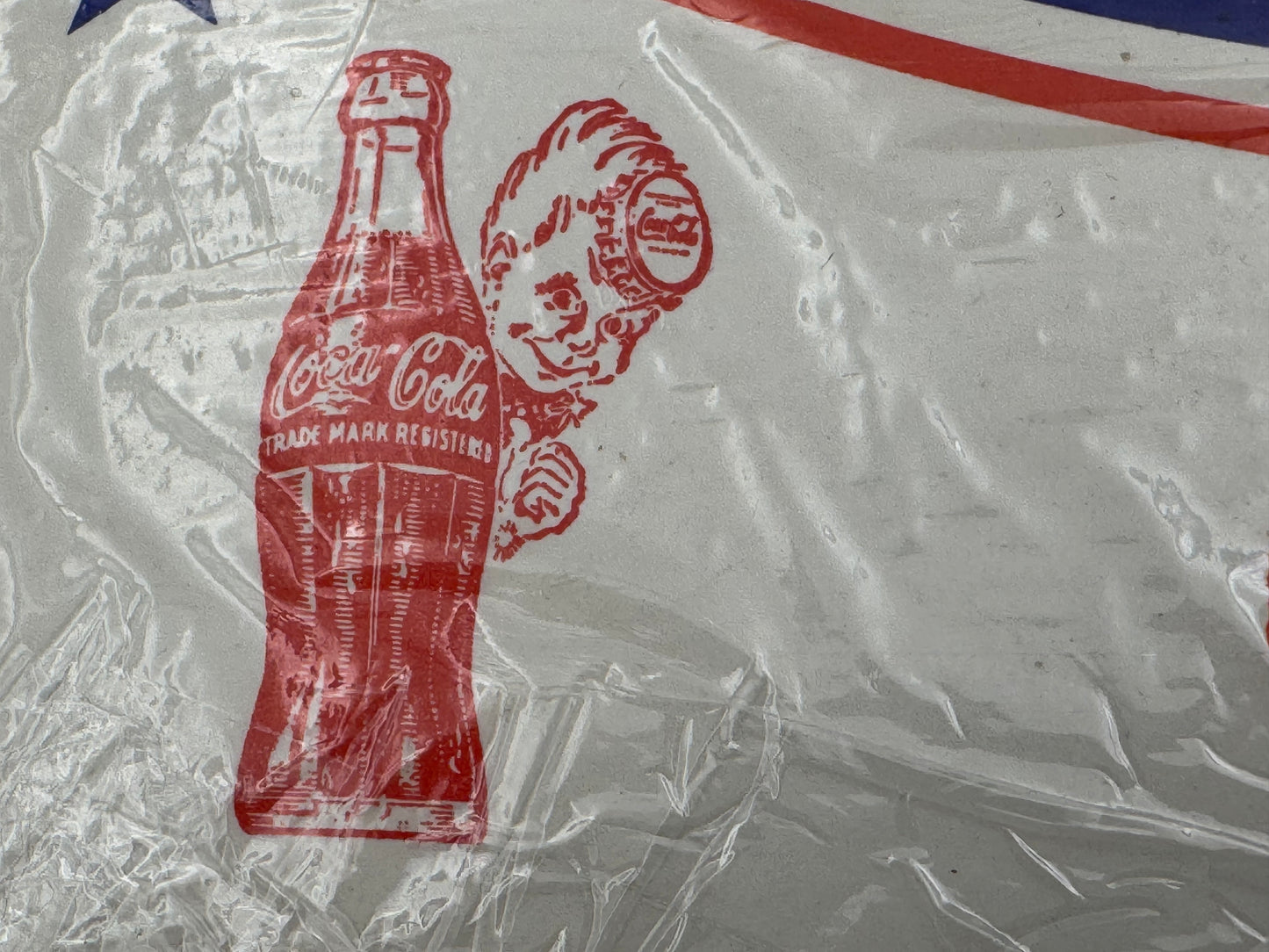 Vintage Coke Cap Squirt Boy and Bottle NOS