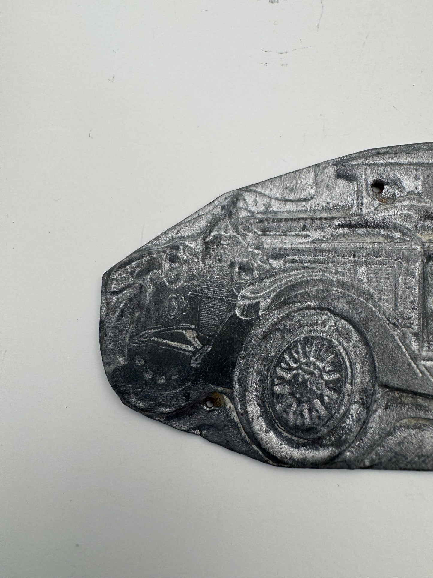 Vintage Automotive Print Block Left Face Small