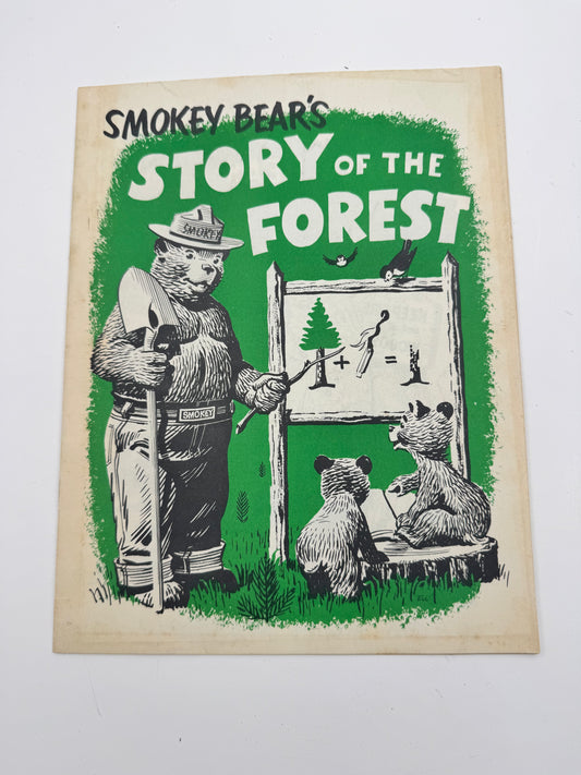 Vintage Smokey Bear Story Of The Forest Booklet